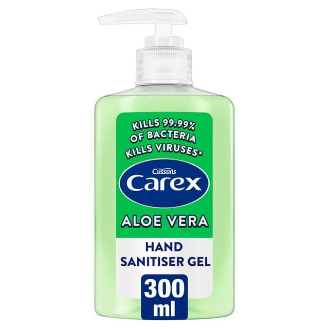 Carex 300ml Aloe Vera Antibacterial Hand Sanitiser Gel Quick Dry - gallery image 1