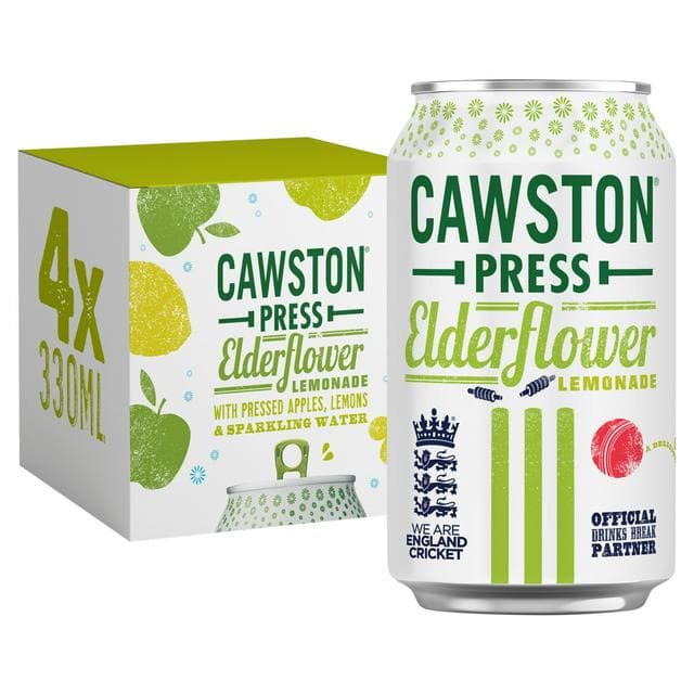 Cawston Press 4 x 330ml Elderflower Lemonade Sparkling Cans - gallery image 1