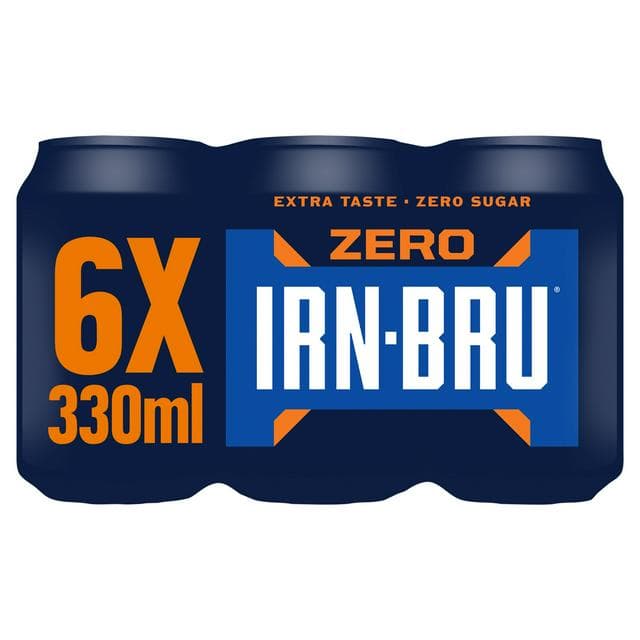 Irn-Bru Xtra Sugar Free Soft Drink 6x330ml - gallery image 1