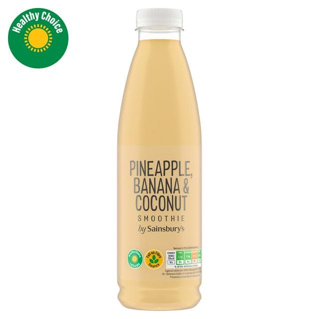 Sainsbury's Pineapple, Banana & Coconut Smoothie 750ml - gallery image 1
