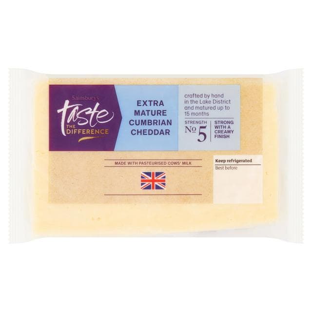 Sainsbury's Extra Mature Cumbrian Cheddar, Taste the Difference 350g - gallery image 1