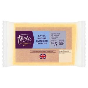 Sainsbury's Extra Mature Cumbrian Cheddar, Taste the Difference 350g