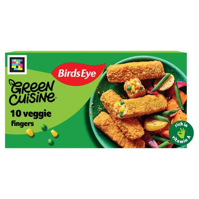 Birds Eye Green Cuisine Vegan Veggie Fingers x10 284g - gallery image 1