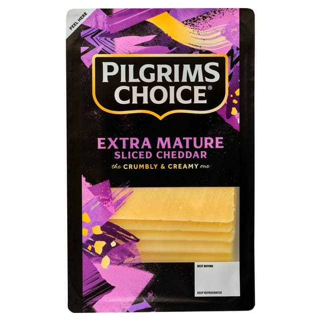 Pilgrims Choice Extra Mature Cheddar Sliced 150g - gallery image 1
