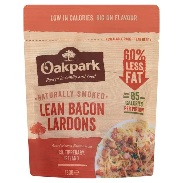Oakpark Smoked Lean Bacon Lardons 130g - gallery image 1