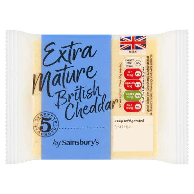 Sainsbury's Extra Mature Cheddar 220g - gallery image 1