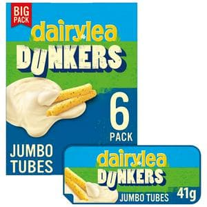 Dairylea Dunkers 6 x 41g Multipack Jumbo Tubes Cheese Snacks