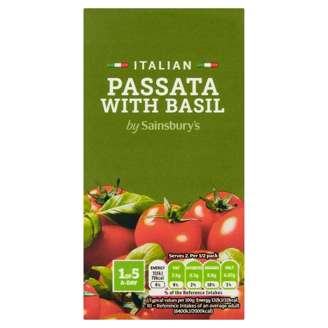 Sainsbury's Italian Passata with Basil 500g - gallery image 1