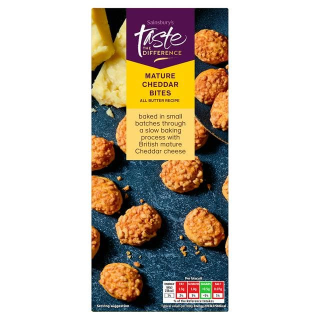 Sainsbury's Cheddar Crumbles, Taste the Difference 100g - gallery image 1