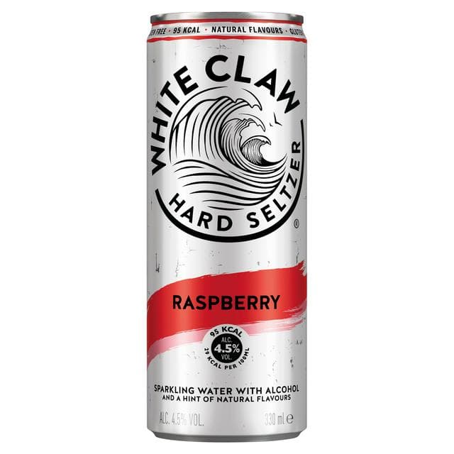 White Claw Hard Seltzer Raspberry 330ml - gallery image 1