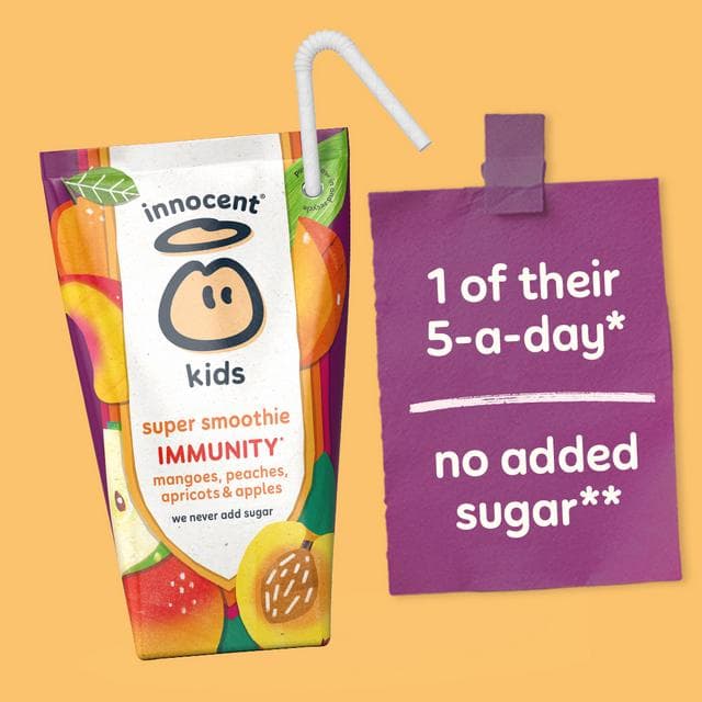 Innocent Kids Mangoes, Peaches & Apricots Super Smoothies 4 x 150ml - gallery image 3