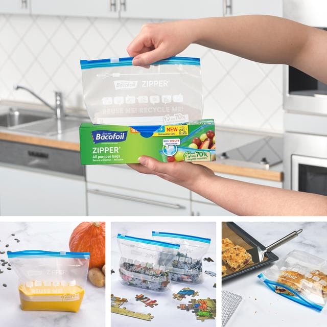 Bacofoil Zipper All Purpose Protect Small Bags x15 - gallery image 3