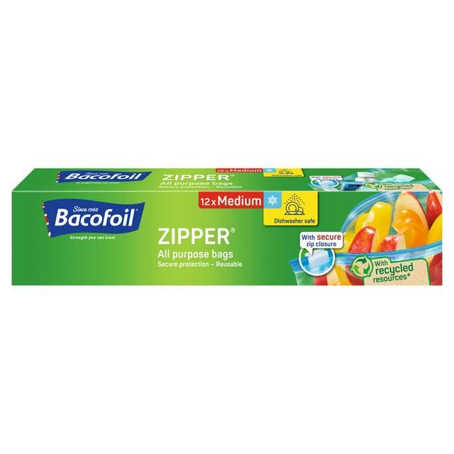 Bacofoil Zipper All Purpose Bags Medium x12 - gallery image 1