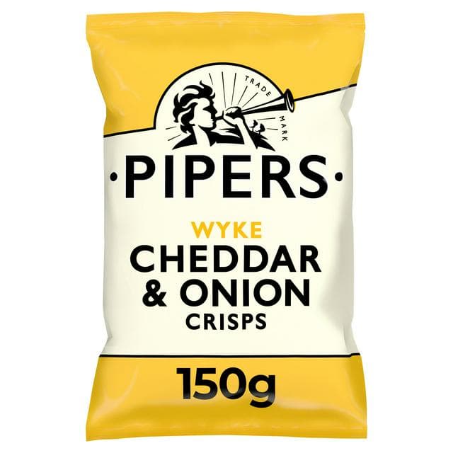 Pipers Lye Cross Cheddar & Onion Sharing Crisps 150g - gallery image 1