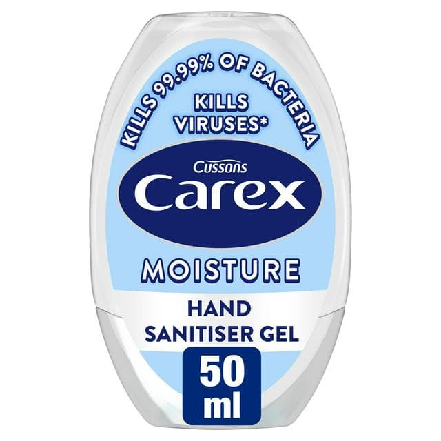 Carex 50ml Moisture Quick Dry Antibacterial Hand Sanitiser Gel - gallery image 1