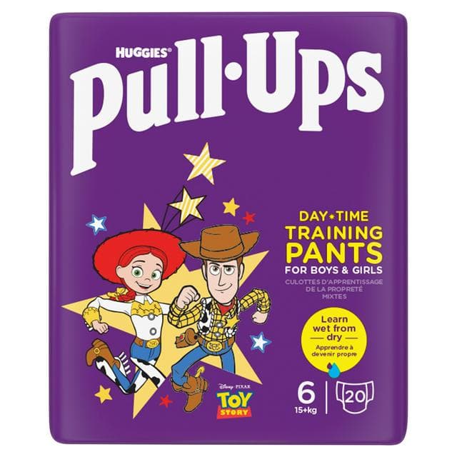 Huggies Pull Ups Day Time Training Pants for Boys & Girls Size 6, 15kg+ x20 - gallery image 1