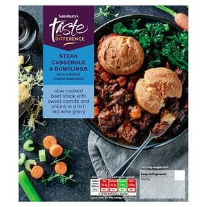 Sainsbury's Steak Casserole & Dumplings, Taste the Difference (Serves 2) 800g