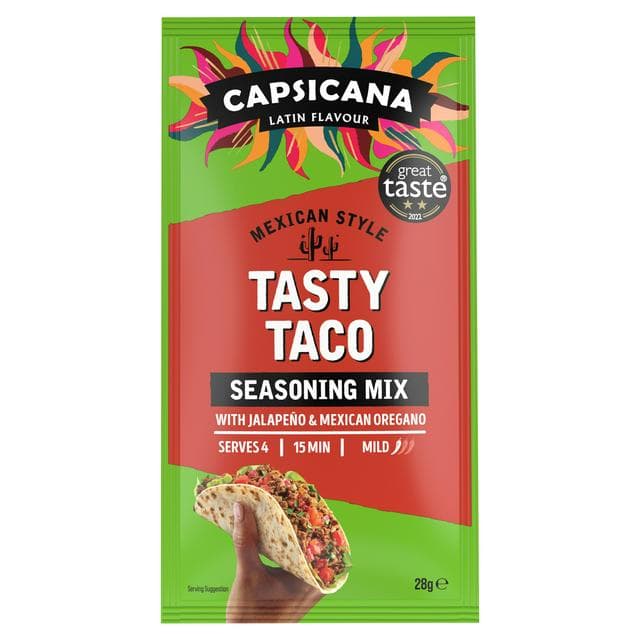 Capsicana Tasty Taco Seasoning Mix 28g - gallery image 1