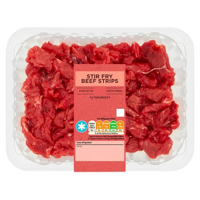 Sainsbury's British or Irish Stir Fry Beef 350g - gallery image 1