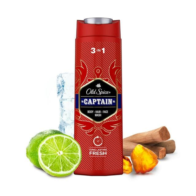 Old Spice Captain Shower Gel & Shampoo For Men 400ml - gallery image 1