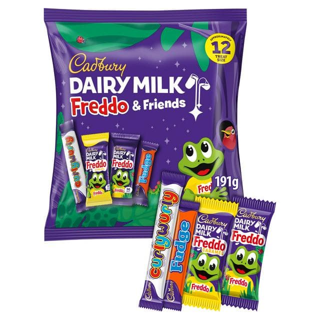 Cadbury Dairy Milk 191g Freddo & Friends Treatsize Chocolate Bag - gallery image 1