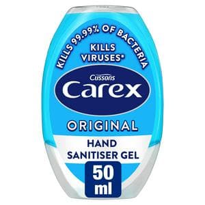 Carex 50ml Original Antibacterial Hand Sanitiser Gel Quick Dry