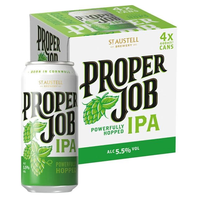 St Austell Brewery Proper Job Cornish IPA 4x440ml - gallery image 1
