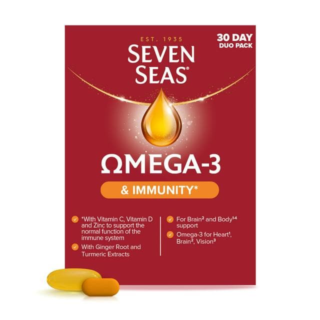 Seven Seas Omega-3 & Immunity with Vitamin C & Vitamin D 30 Day Duo Pack - gallery image 1