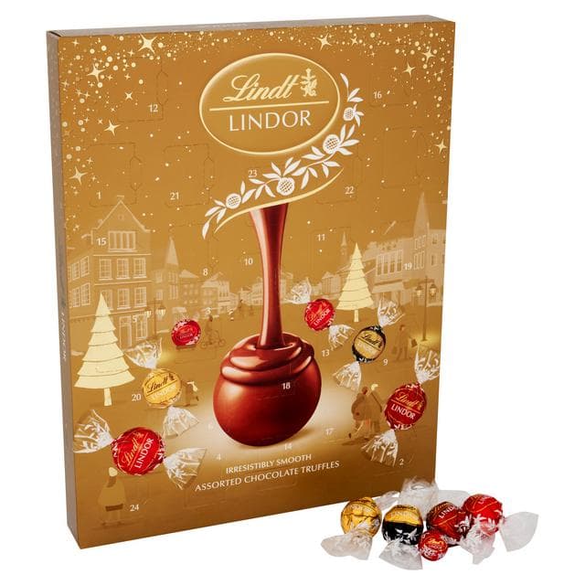 Lindt Lindor 233g Assorted Gold Advent Calendar - gallery image 2