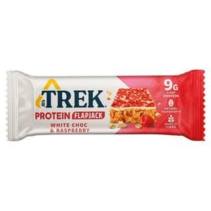 Trek White Choc & Raspberry Protein Flapjack 50g