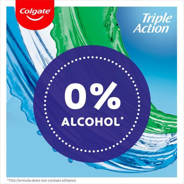 Colgate Triple Action Mouthwash Alcohol Free 500ml - gallery image 2