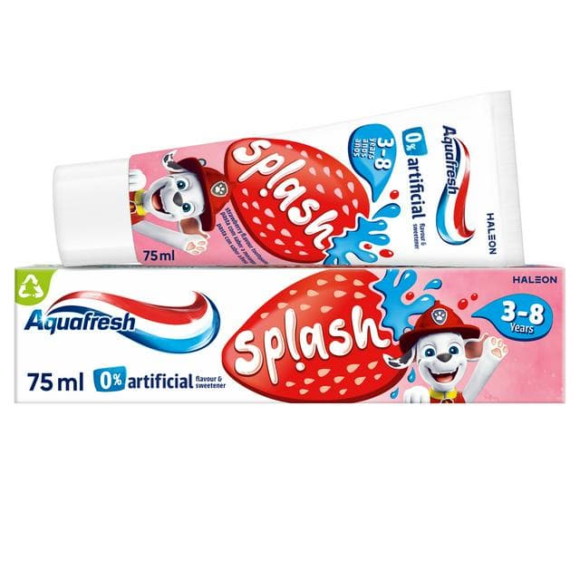 Aquafresh Kids Paw Patrol Splash Toothpaste 3-8 Years 75ml - gallery image 1