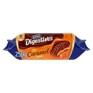 McVitie's Milk Chocolate Digestive Biscuits the Caramel One 250g