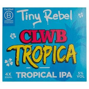 Tiny Rebel Clwb Tropica IPA Beer 4x330ml
