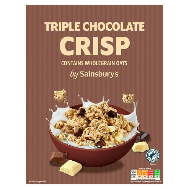 Sainsbury's Triple Chocolate Crisp 500g - gallery image 1