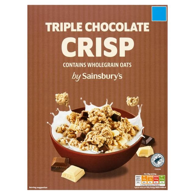 Sainsbury's Triple Chocolate Crisp 500g - gallery image 1