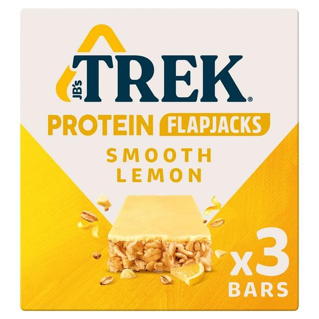 Trek Smooth Lemon Protein Flapjacks 3 x 50g - gallery image 1