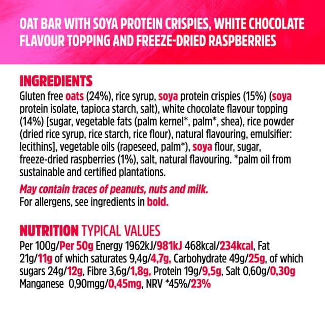 Trek White Choc & Raspberry Protein Flapjacks 3 x 50g - gallery image 4