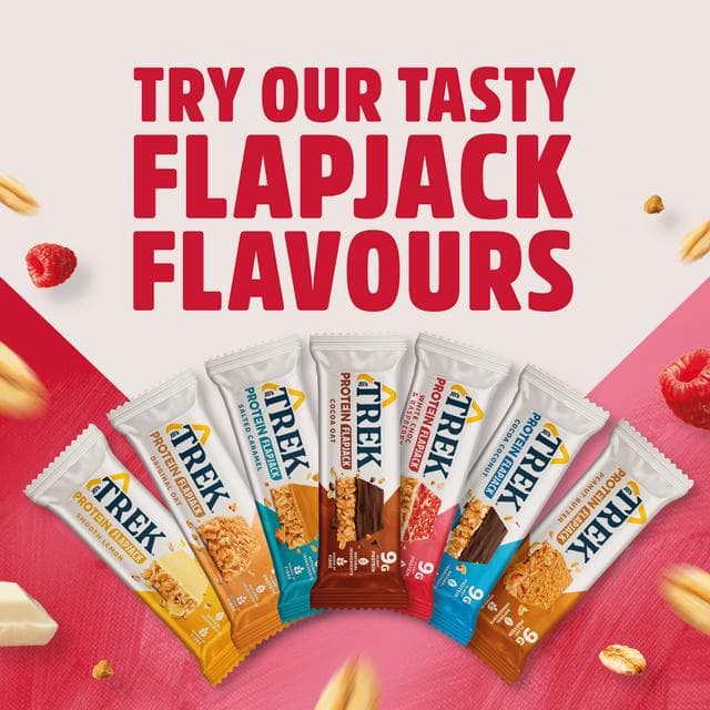 Trek White Choc & Raspberry Protein Flapjacks 3 x 50g - gallery image 6