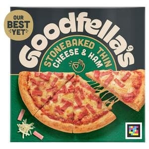 Goodfella's 351g Cheese & Ham Stonebaked Thin Pizza