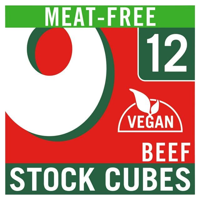 Oxo Meat Free Vegan Beef Flavour Stock Cubes x12 71g - gallery image 1