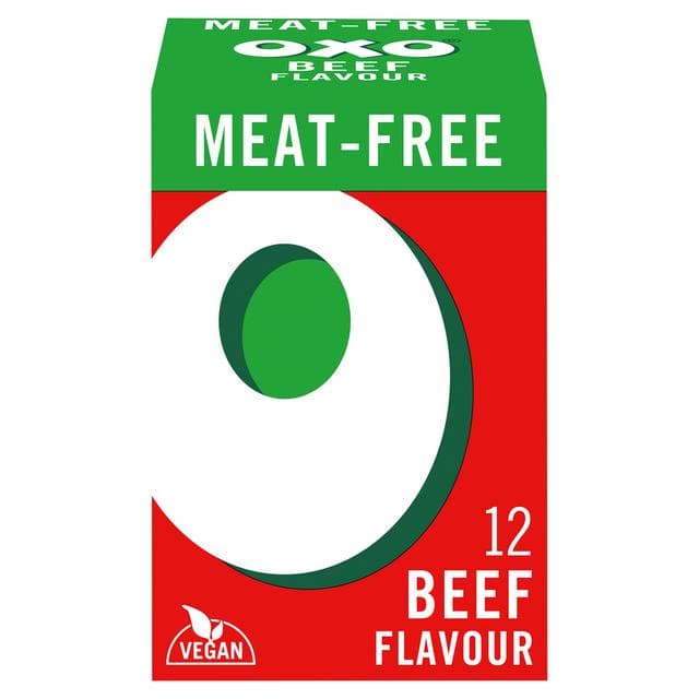 Oxo Meat Free Vegan Beef Flavour Stock Cubes x12 71g - gallery image 2