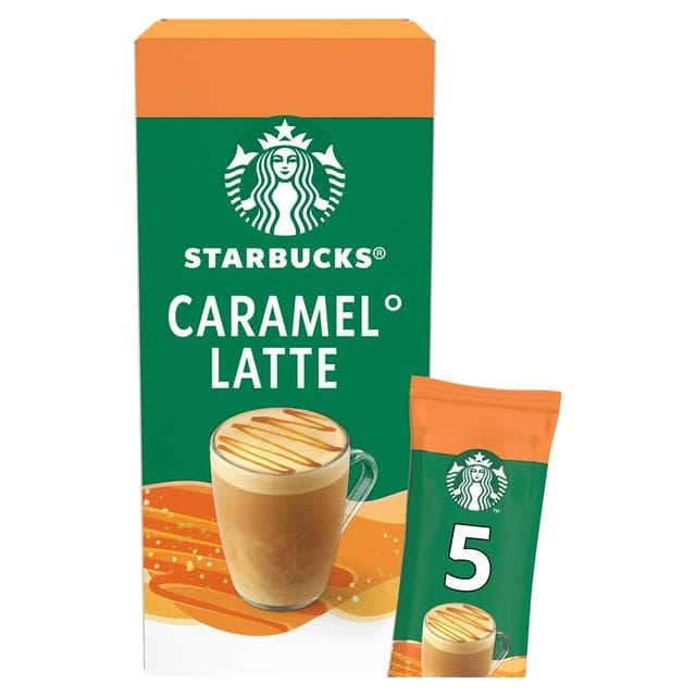 Starbucks Caramel Latte Instant Coffee Sachets 5x23g - gallery image 1