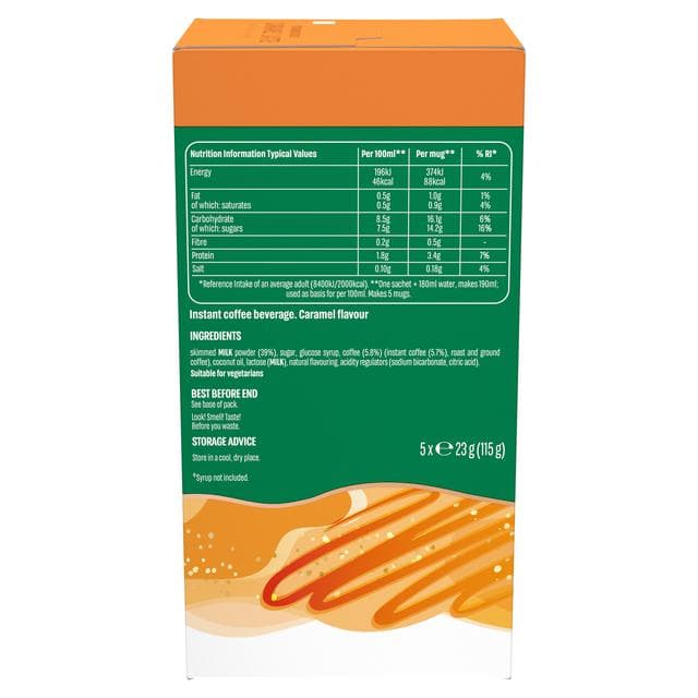 Starbucks Caramel Latte Instant Coffee Sachets 5x23g - gallery image 2