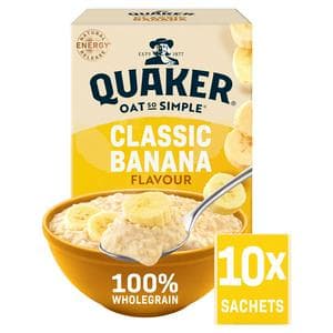 Quaker Oat So Simple Classic Banana Porridge Sachets 10x34.8g