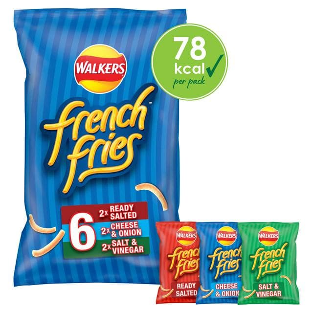 Walkers French Fries Variety Multipack Snacks Crisps 6 x 18g - gallery image 1