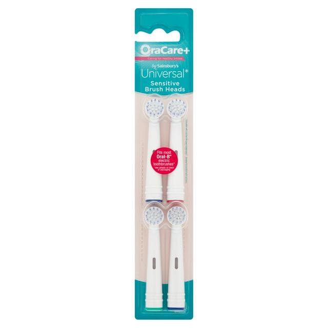Sainsbury's Universal Sensitive Brush Heads x4 - gallery image 1