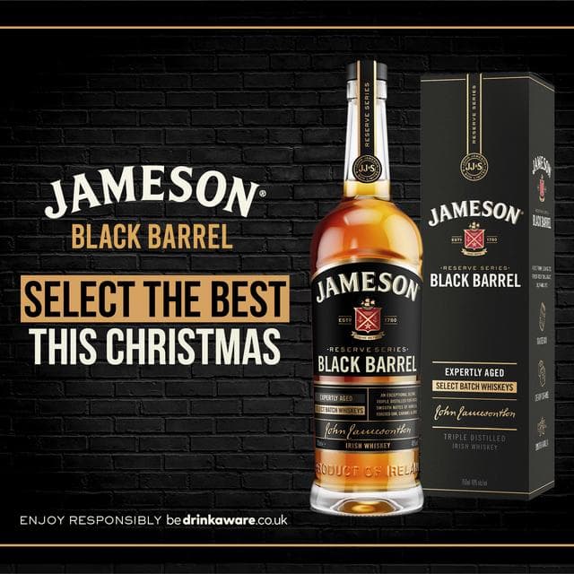 Jameson Black Barrel Triple Distilled Irish Whiskey 70cl - gallery image 2