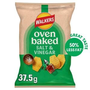 Walkers Baked Salt & Vinegar Crisps Snacks 37.5g