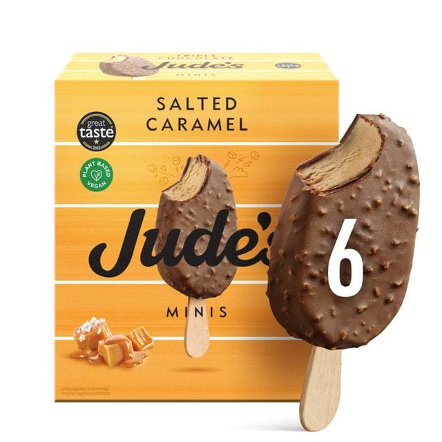 Jude's Vegan Minis Salted Caramel 6x50ml - gallery image 1